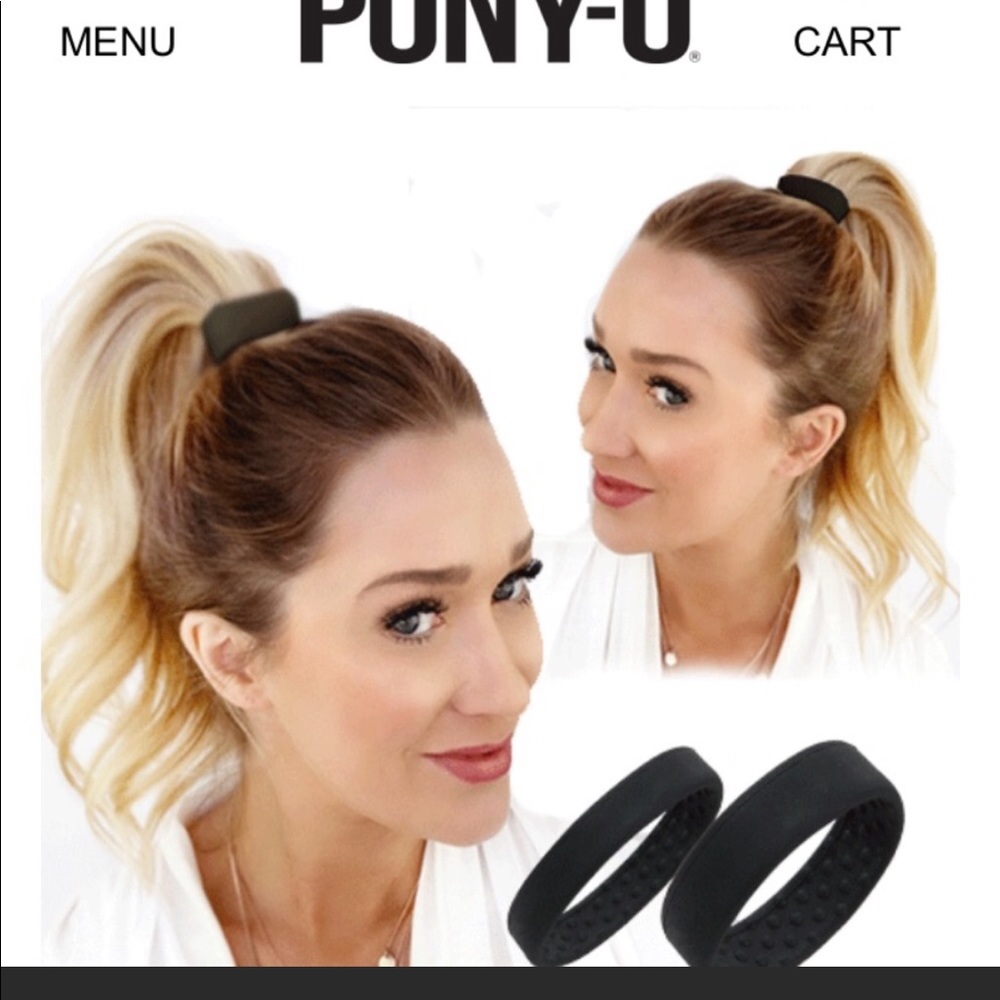 Black pony-o hair ties